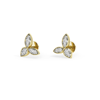 Trillium Gold earrings