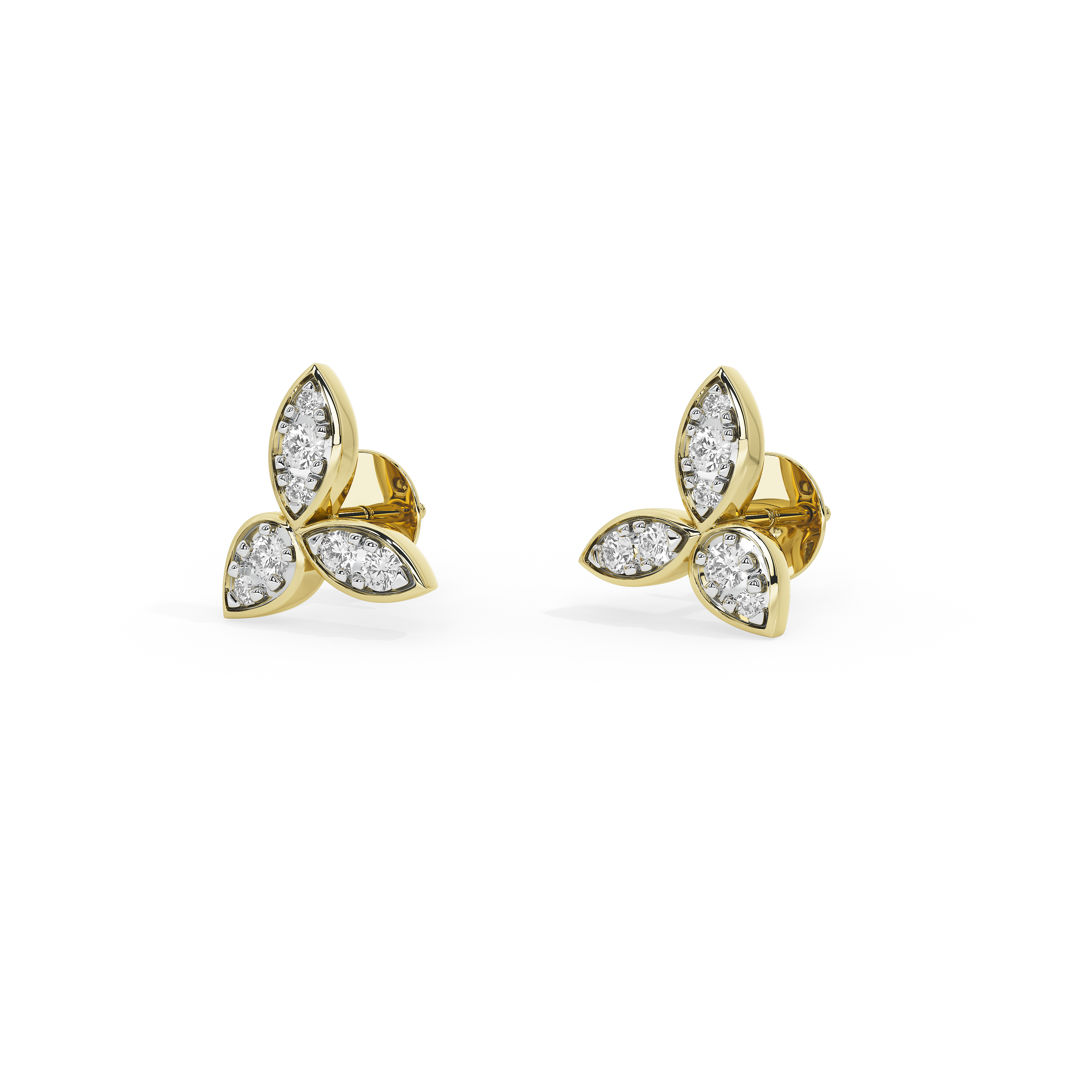 Trillium Gold earrings