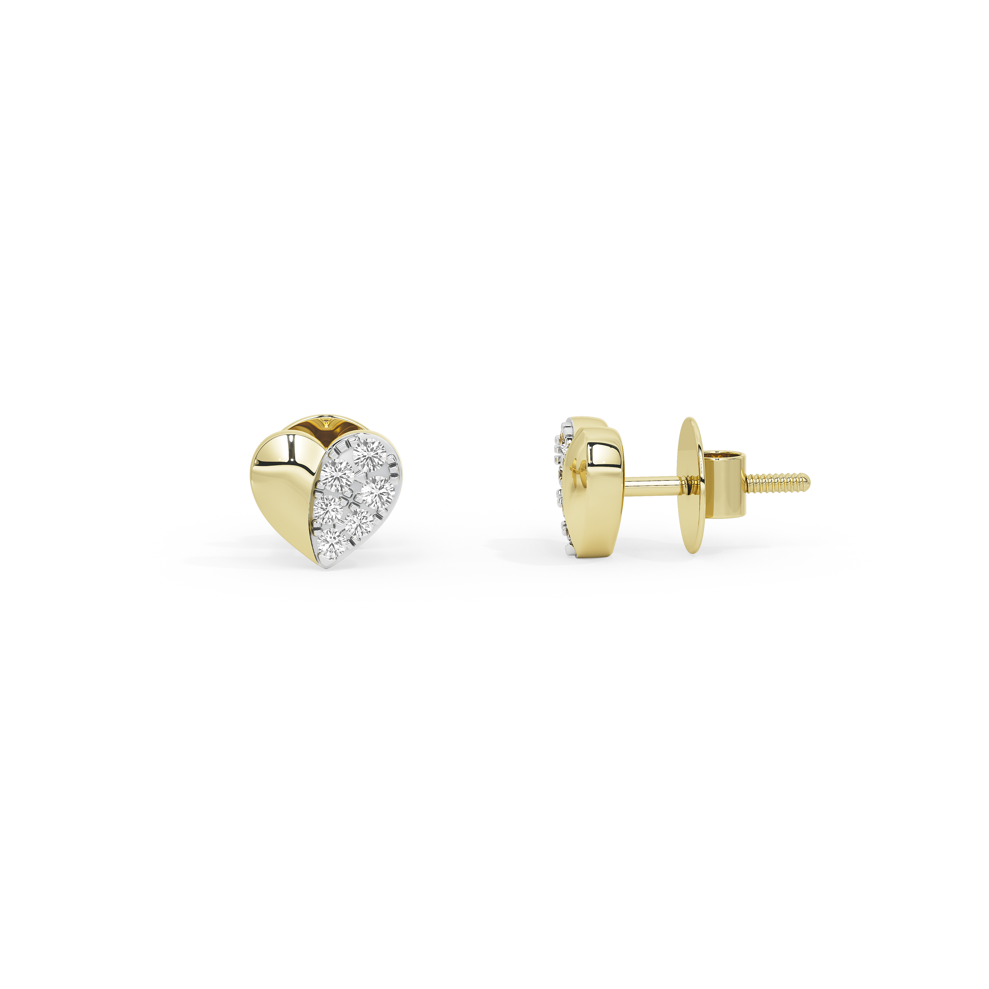 Amour Gold Studs