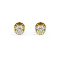 Shield Gold Earring