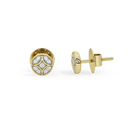 Shield Gold Earring