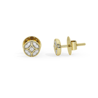 Shield Gold Earring