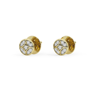 Shield Gold Earring