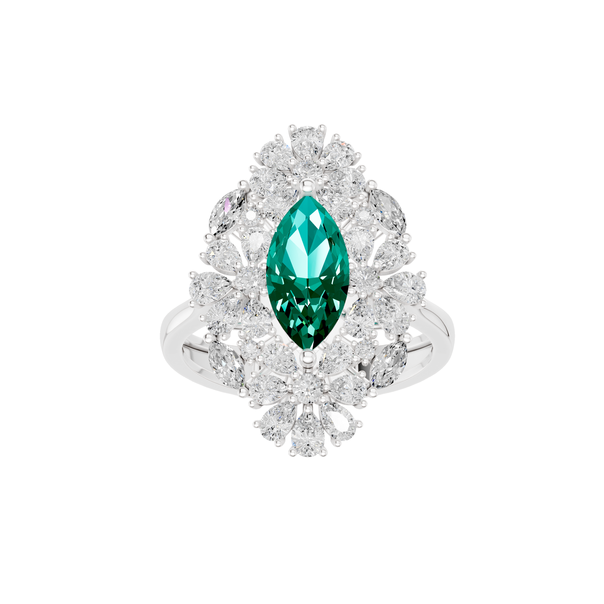 Garden Glare 1.365 Carat Lab Grown Diamond Ring
