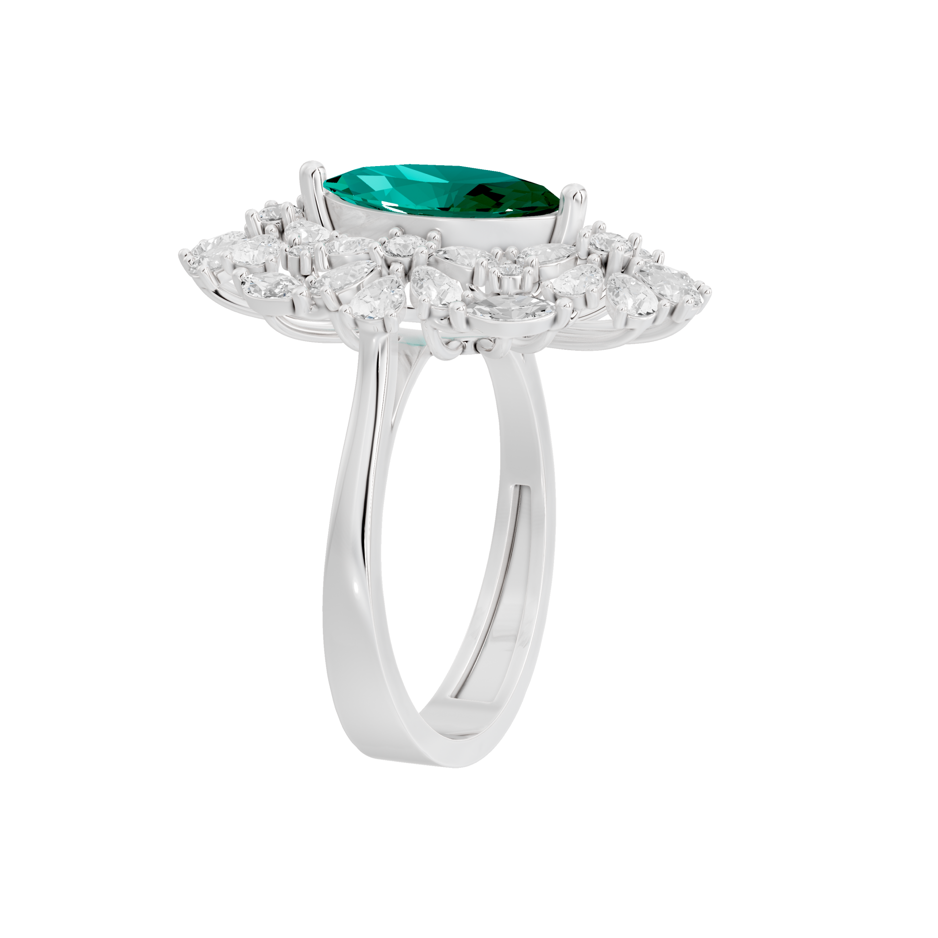 Garden Glare 1.365 Carat Lab Grown Diamond Ring