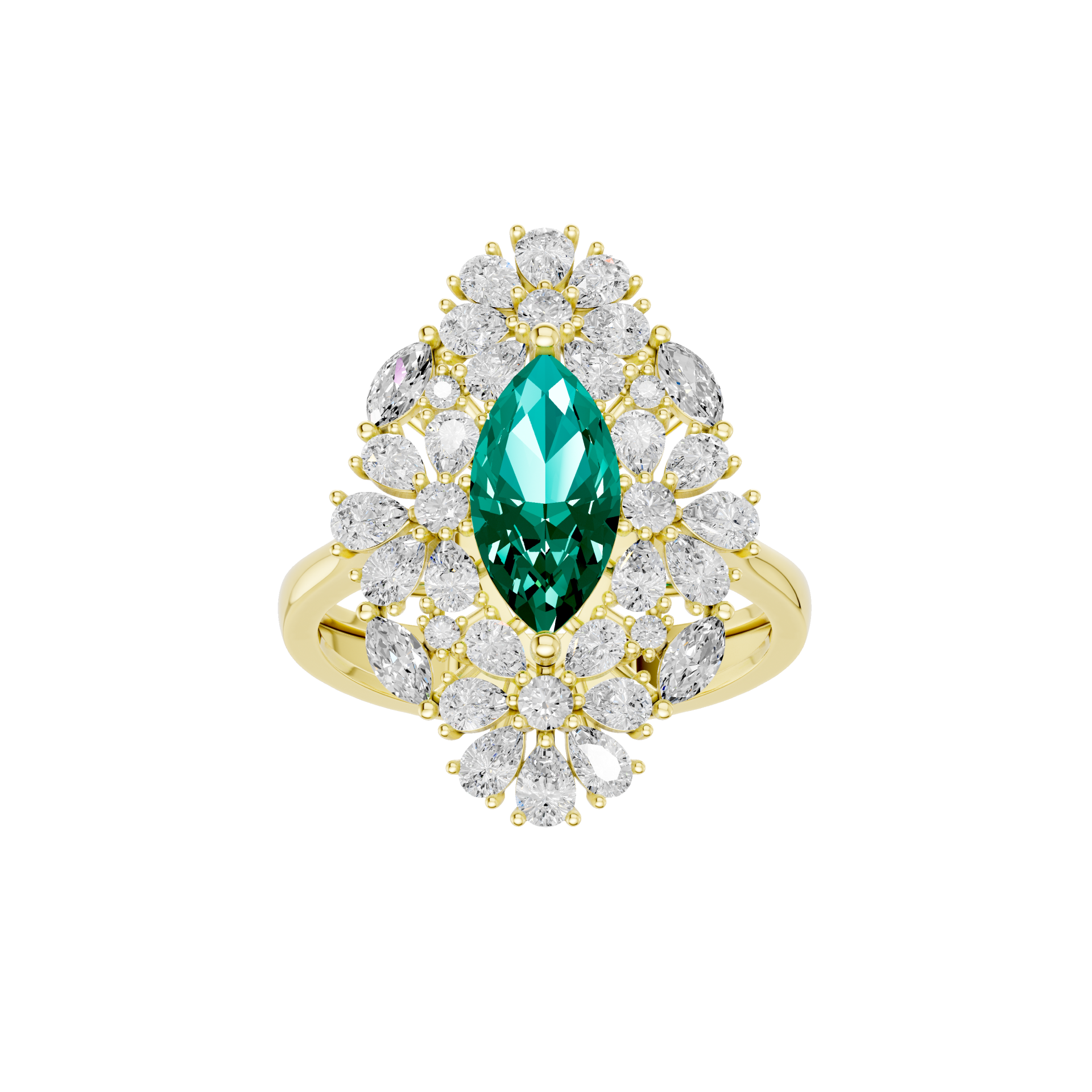 Garden Glare 1.365 Carat Lab Grown Diamond Ring