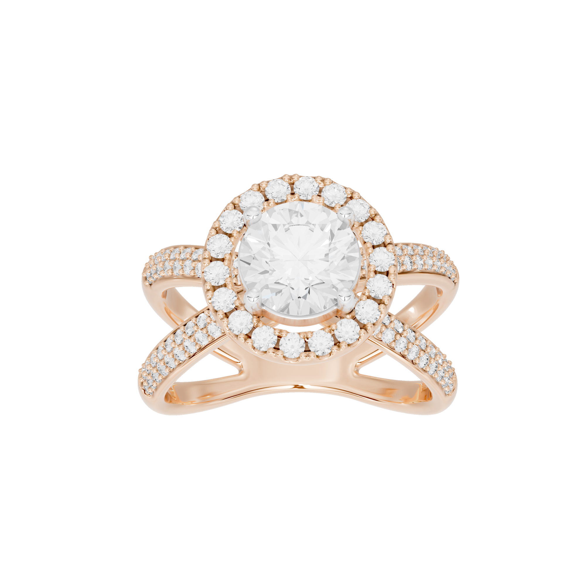 Starlit Studded Crownlight 1.819 Carat Lab Grown Diamond Ring