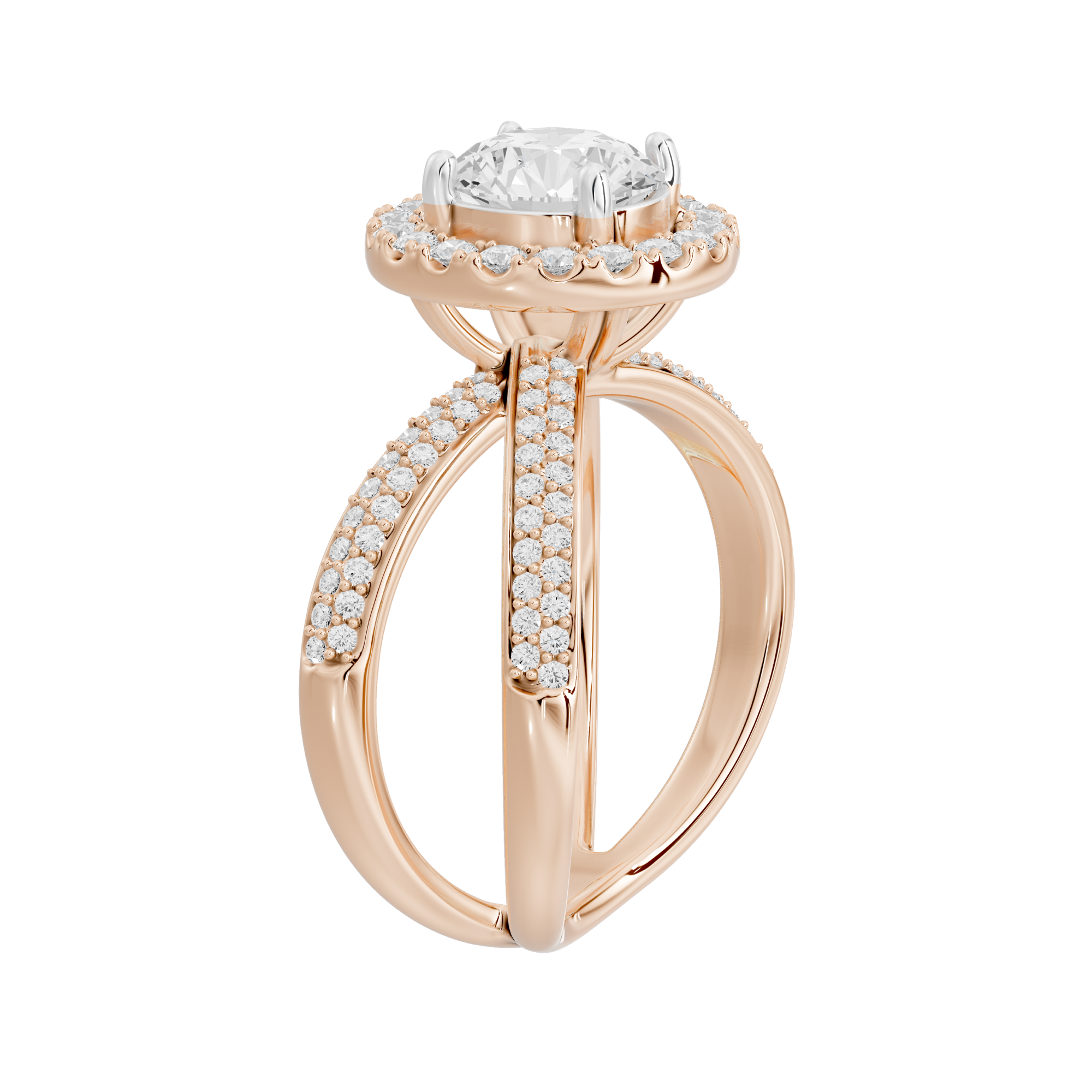 Starlit Studded Crownlight 1.819 Carat Lab Grown Diamond Ring