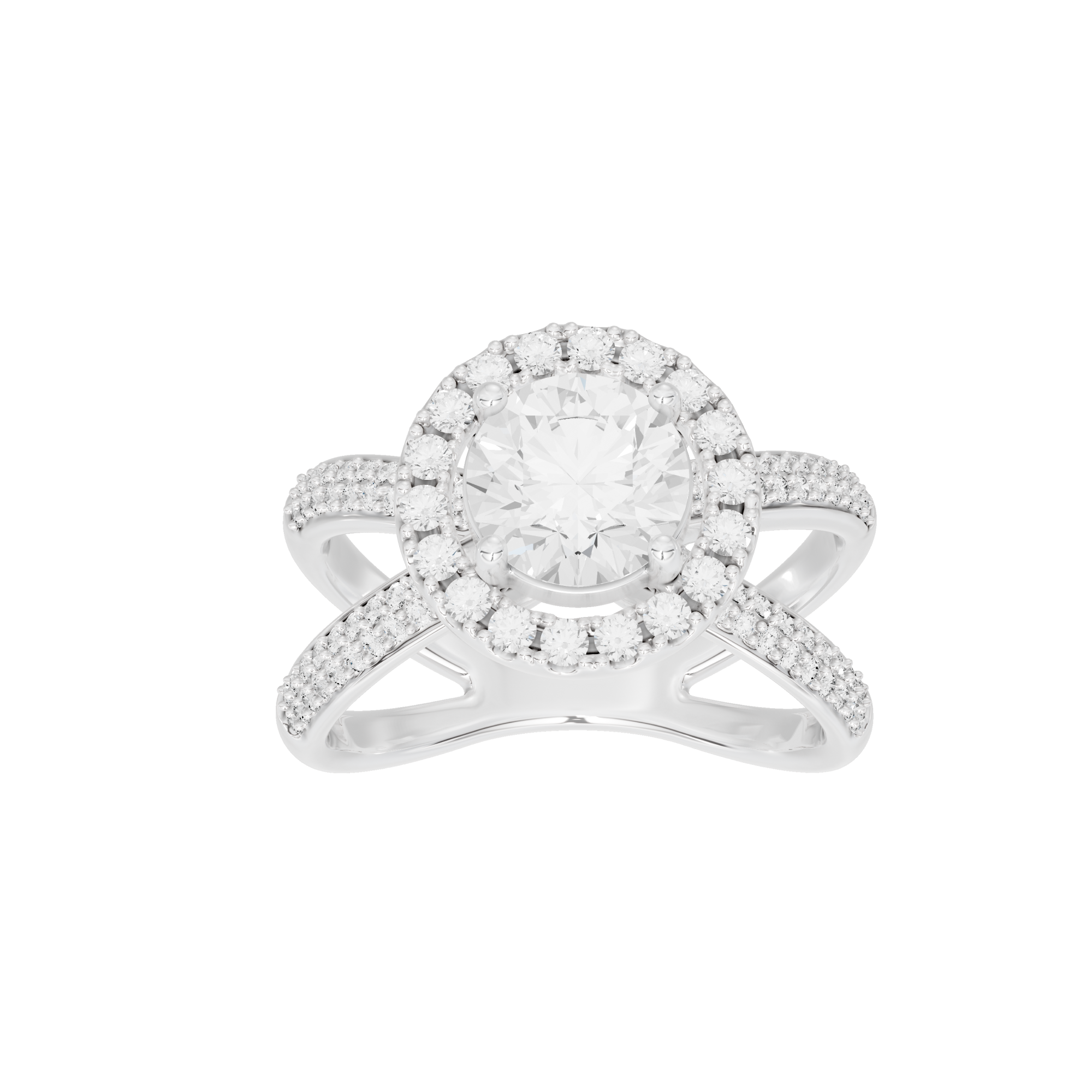 Starlit Studded Crownlight 1.819 Carat Lab Grown Diamond Ring