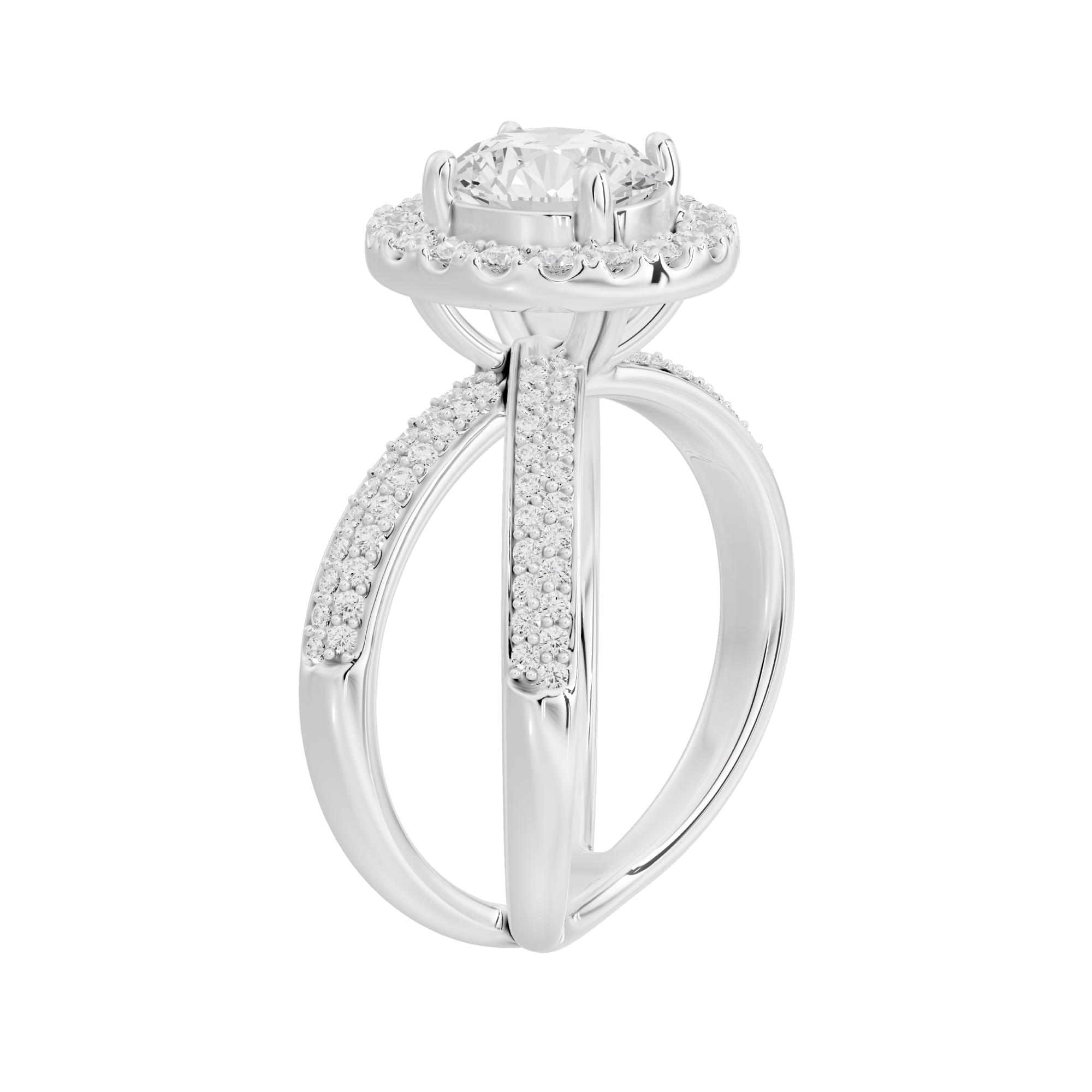 Starlit Studded Crownlight 1.819 Carat Lab Grown Diamond Ring