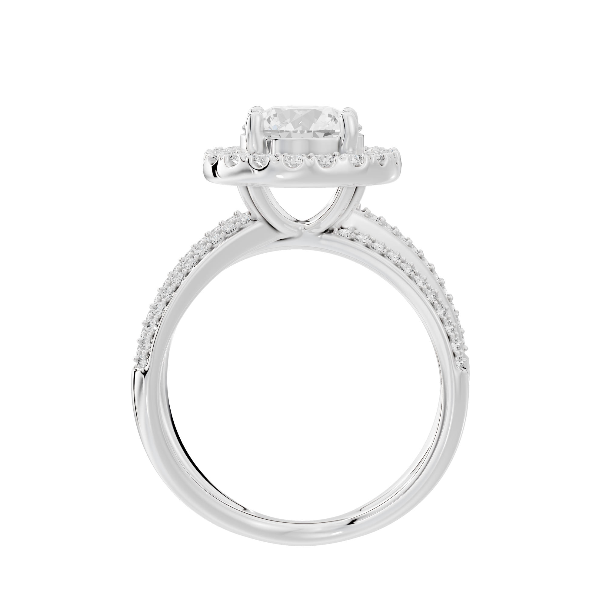Starlit Studded Crownlight 1.819 Carat Lab Grown Diamond Ring