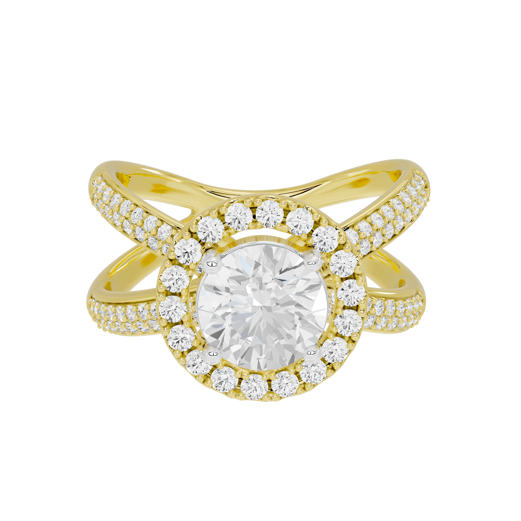 Starlit Studded Crownlight 1.819 Carat Lab Grown Diamond Ring