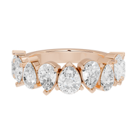 Angle Issues Pear Half Eternity 3.591 Carat Lab Grown Diamond