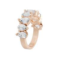 Angle Issues Pear Half Eternity 3.591 Carat Lab Grown Diamond
