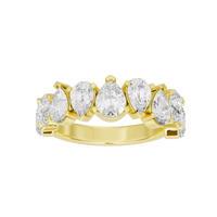 Angle Issues Pear Half Eternity 3.591 Carat Lab Grown Diamond
