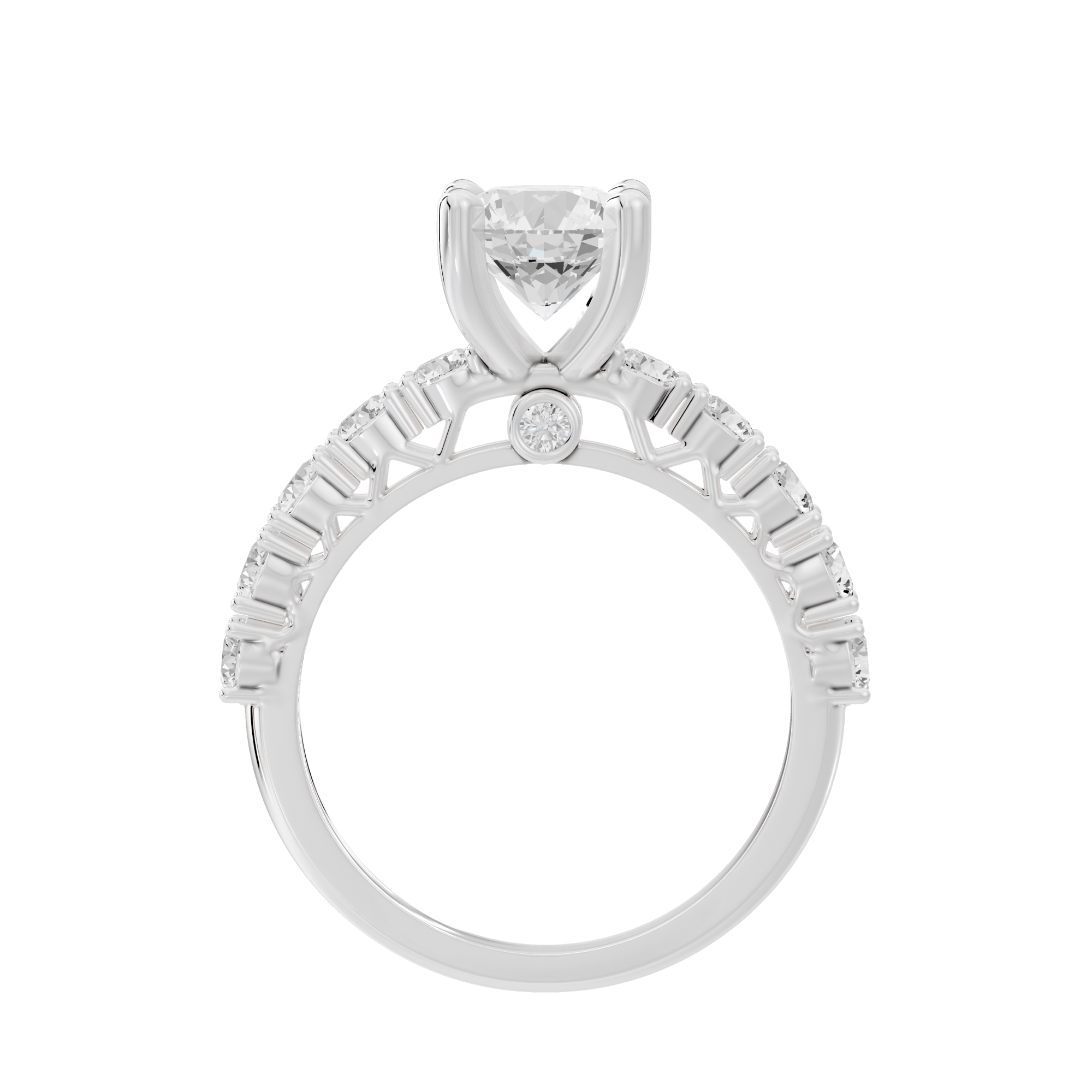 Pop Star Studded Singula 2.523 Carat Lab Grown Diamond Ring