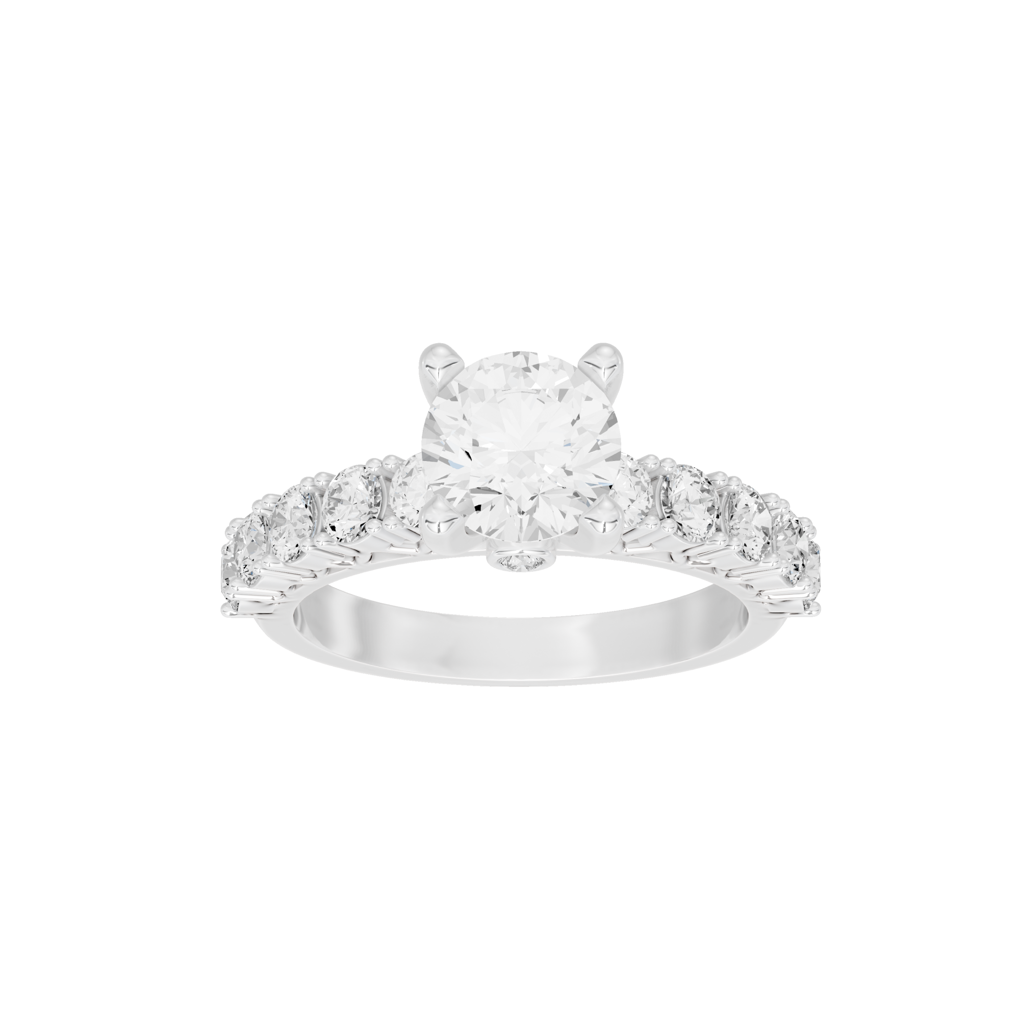 Pop Star Studded Singula 2.523 Carat Lab Grown Diamond Ring