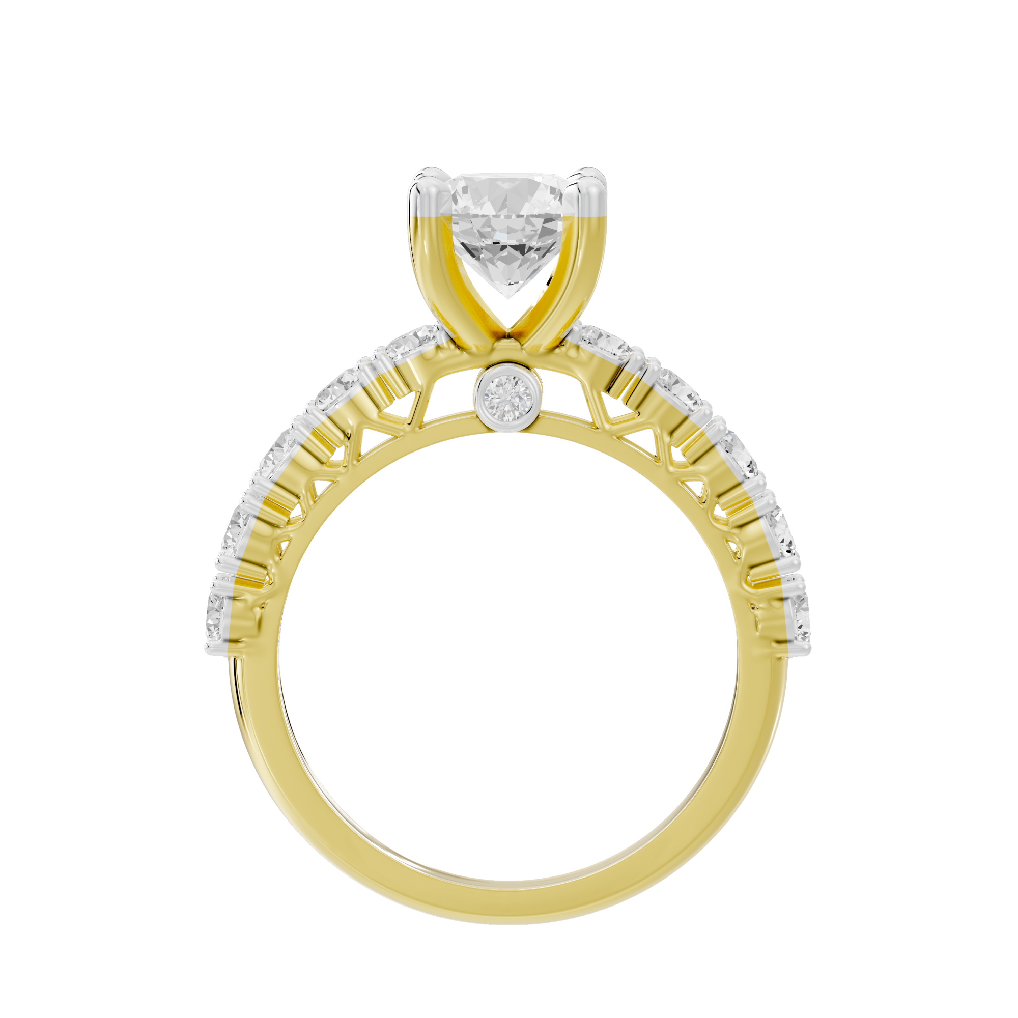 Pop Star Studded Singula 2.523 Carat Lab Grown Diamond Ring