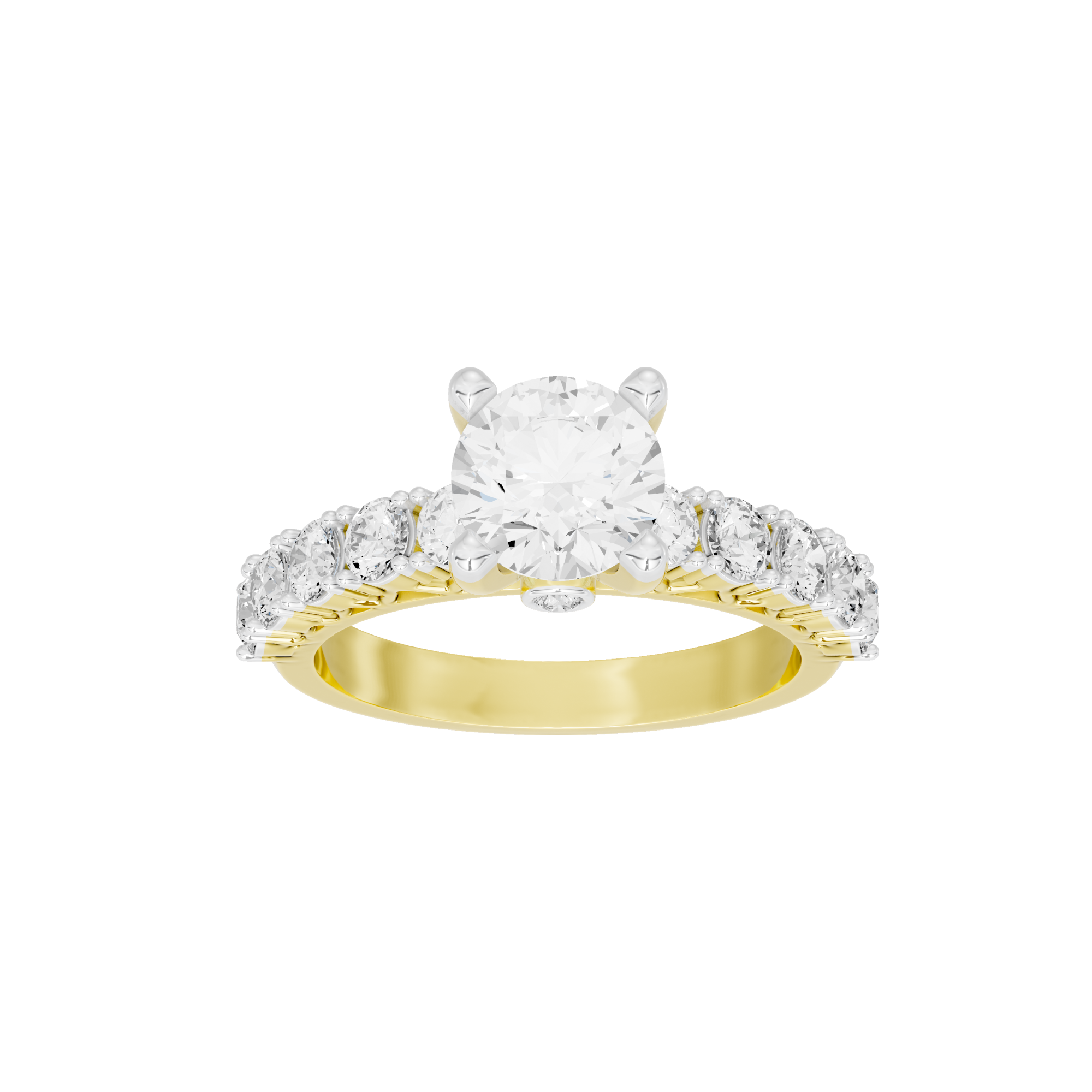 Pop Star Studded Singula 2.523 Carat Lab Grown Diamond Ring