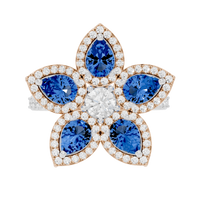 Blue Blooming 1.1 Carat Lab Grown Diamond Ring
