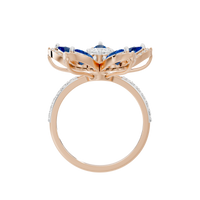 Blue Blooming 1.1 Carat Lab Grown Diamond Ring