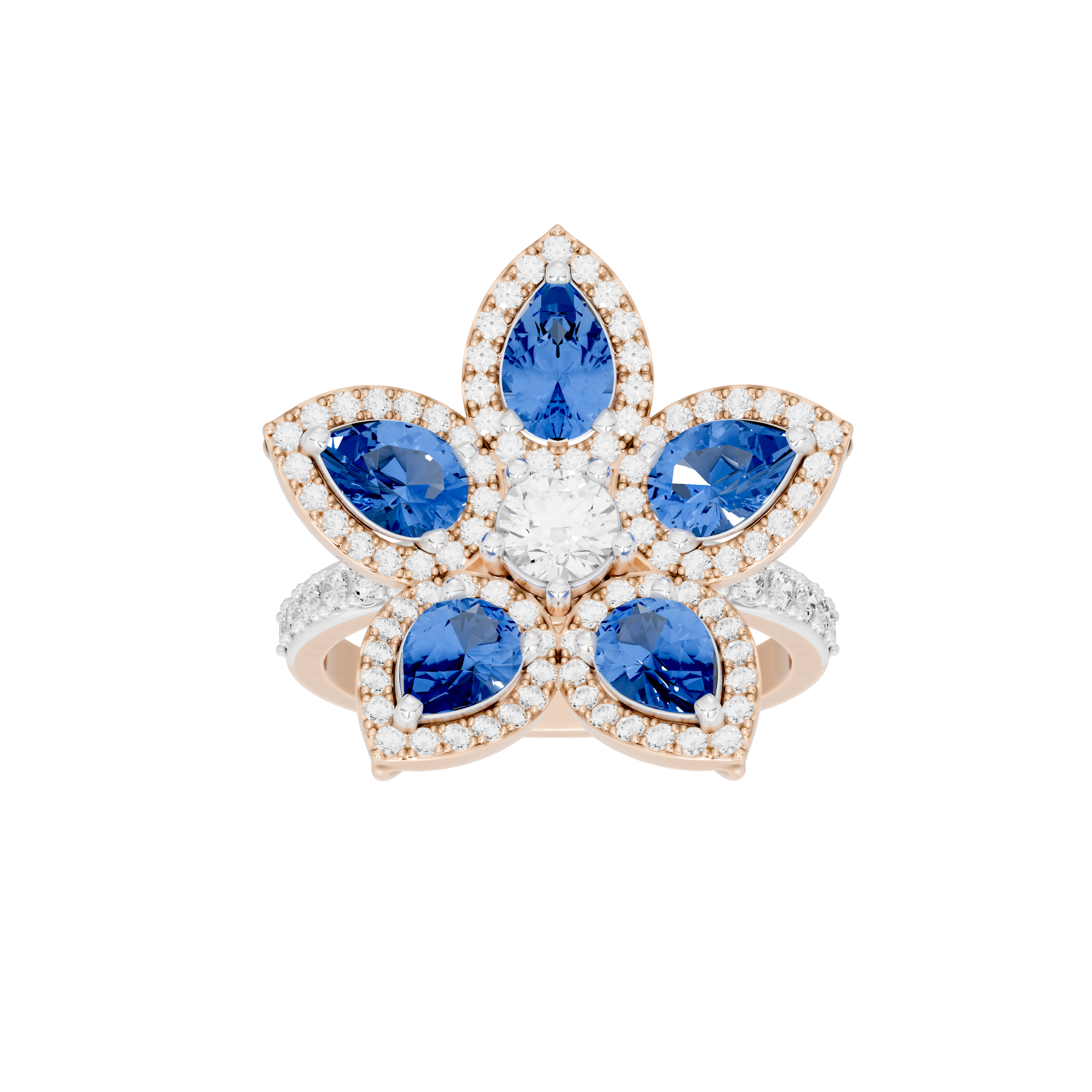 Blue Blooming 1.1 Carat Lab Grown Diamond Ring