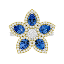 Blue Blooming 1.1 Carat Lab Grown Diamond Ring
