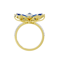 Blue Blooming 1.1 Carat Lab Grown Diamond Ring