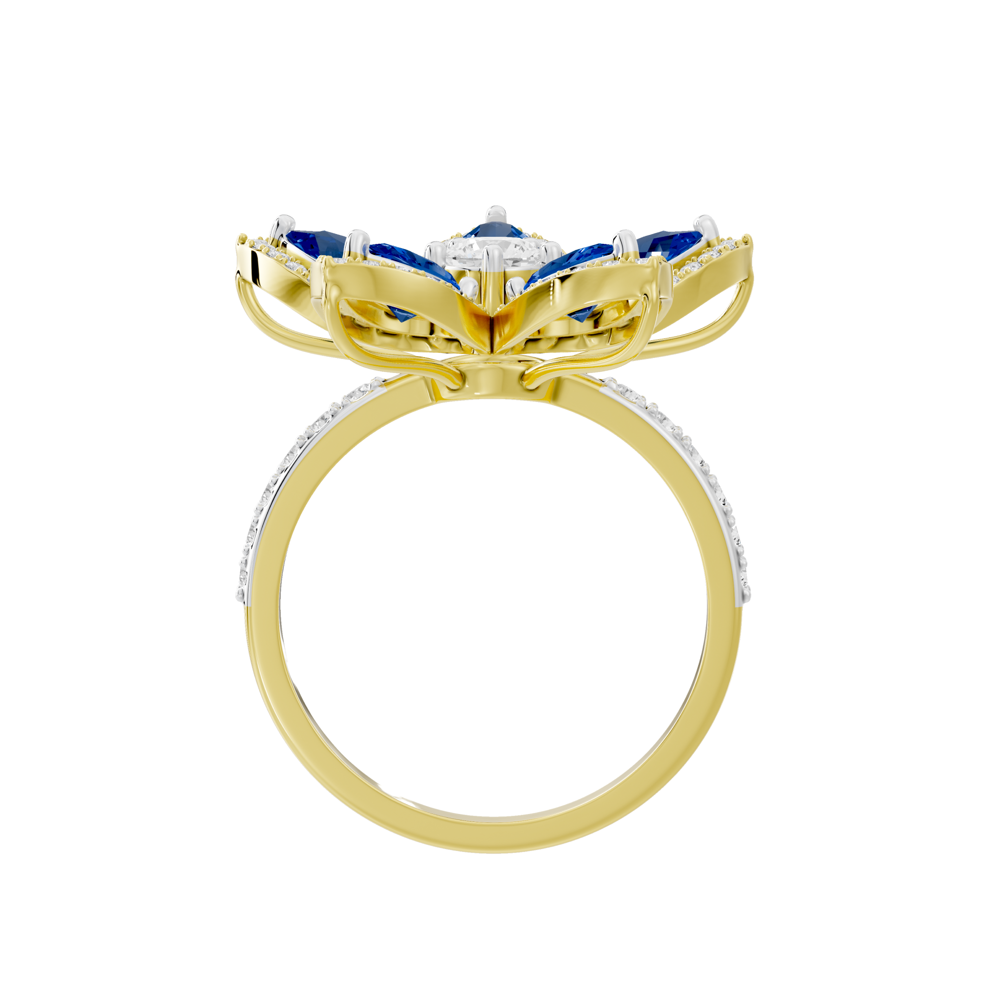 Blue Blooming 1.1 Carat Lab Grown Diamond Ring