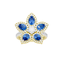 Blue Blooming 1.1 Carat Lab Grown Diamond Ring