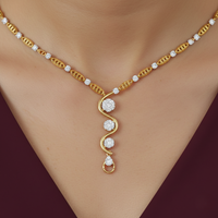 Vine Cascade - Lab Diamond Necklace