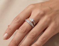 Wrap It Up Pear - Lab Diamond Ring