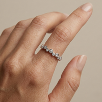 No Chill Stationed Bezel  - Lab Diamond Ring