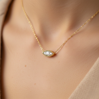 Lattice Marquise Pendant