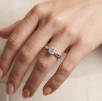 Dazzle Dot Singula - Lab Diamond Ring