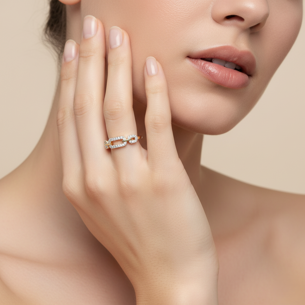 Linkframe Noir - Lab Diamond Ring