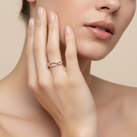 Linkframe Noir - Lab Diamond Ring