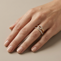 Halo Channel - Lab Diamond Ring
