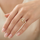 Pixel Bow - Lab Diamond Ring