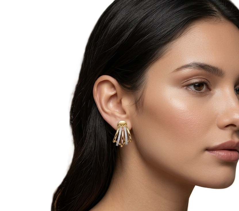 Layered Trio Earrings