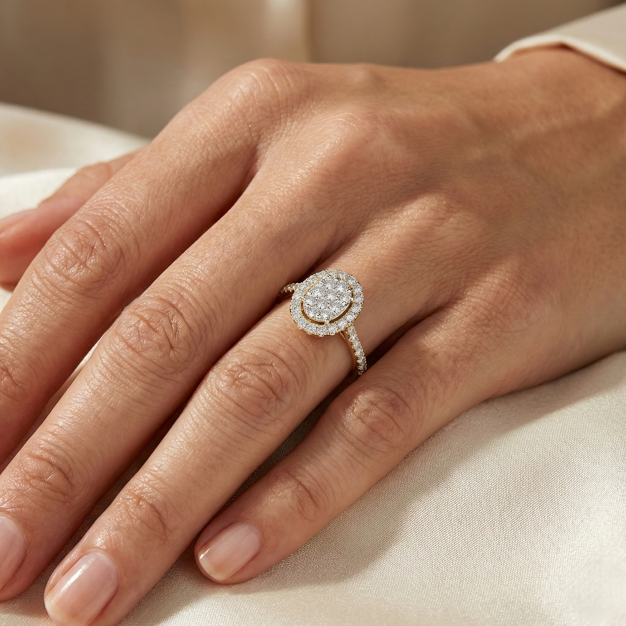 Halo Echo - Lab Diamond Ring