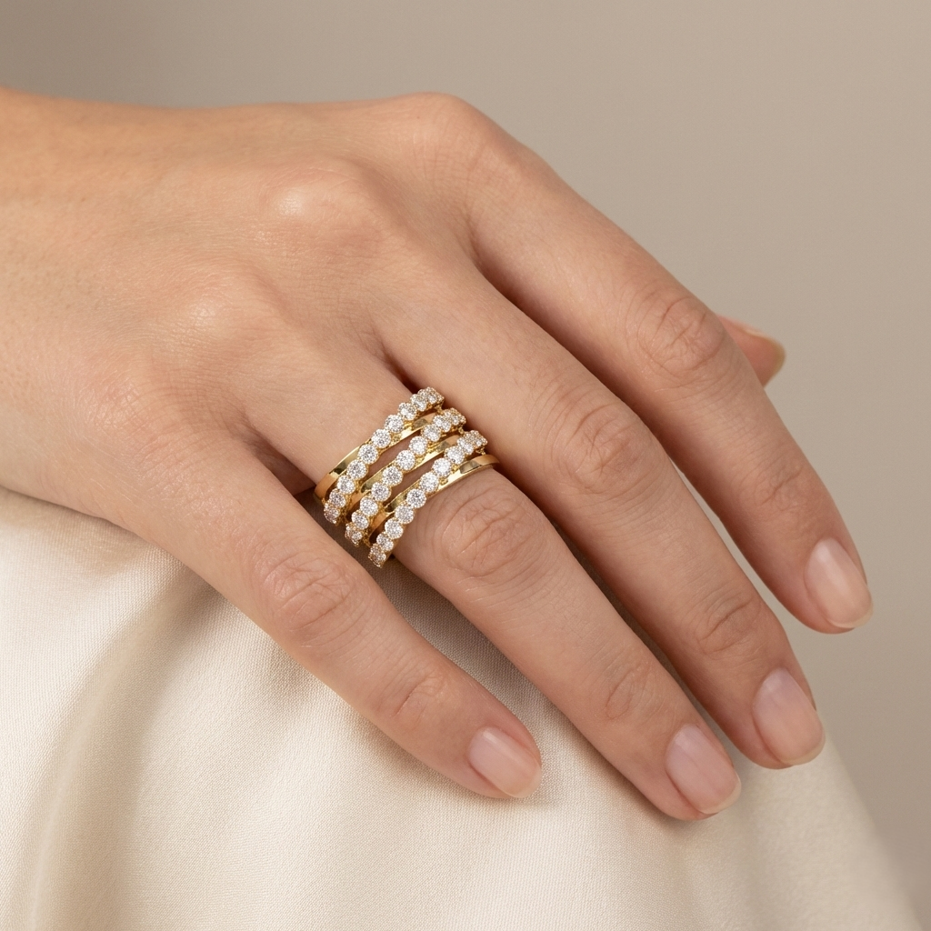 Stackburst - Lab Diamond Ring