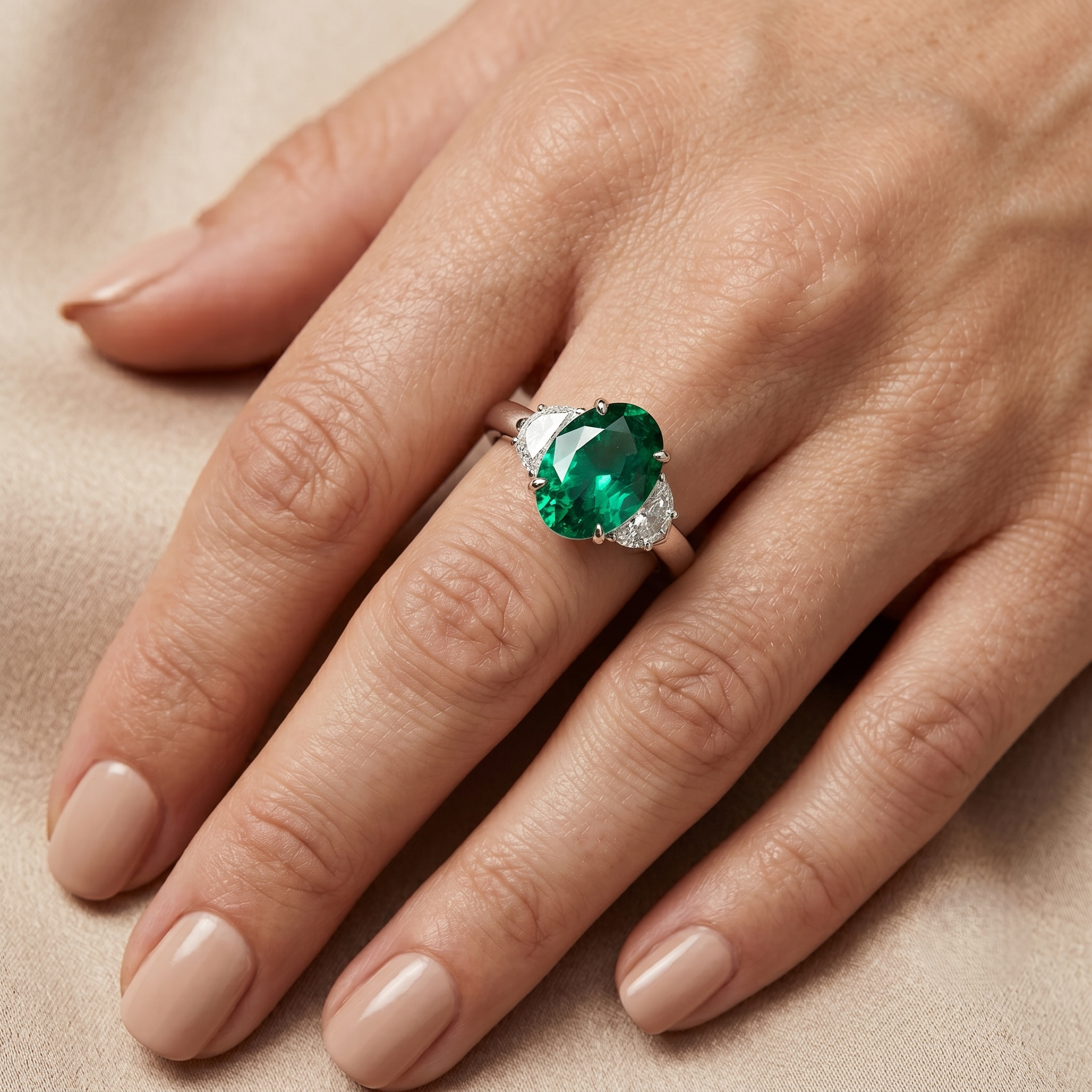 Bluebeam Three Stone - Lab Diamond Ring