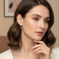 Lattice Marquise Earring