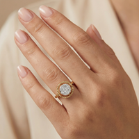 Braided Halo - Lab Diamond Ring