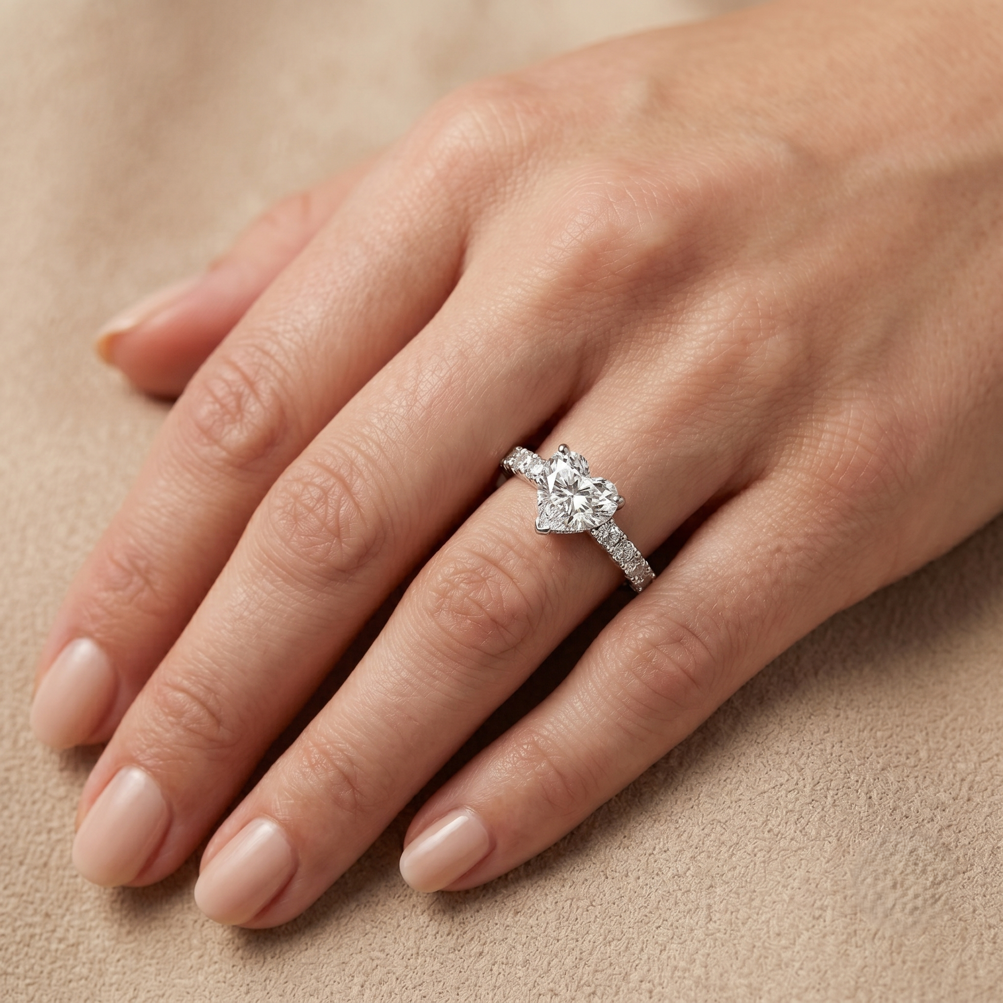 Heartcore Singula Studded - Lab Diamond Ring