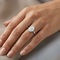 Solasta Pear Singula Bezel - Lab Diamond Ring