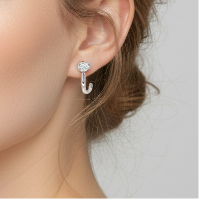 Celeste Silver Earring