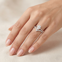 Teardrop Flex - Lab Diamond Ring