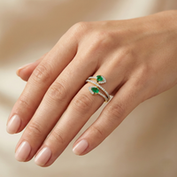 Emerald Driftline - Lab Diamond Ring